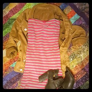 Sassy Striped Mini Dress